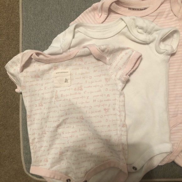 Burt’s bee baby girl onsies - Picture 2 of 3